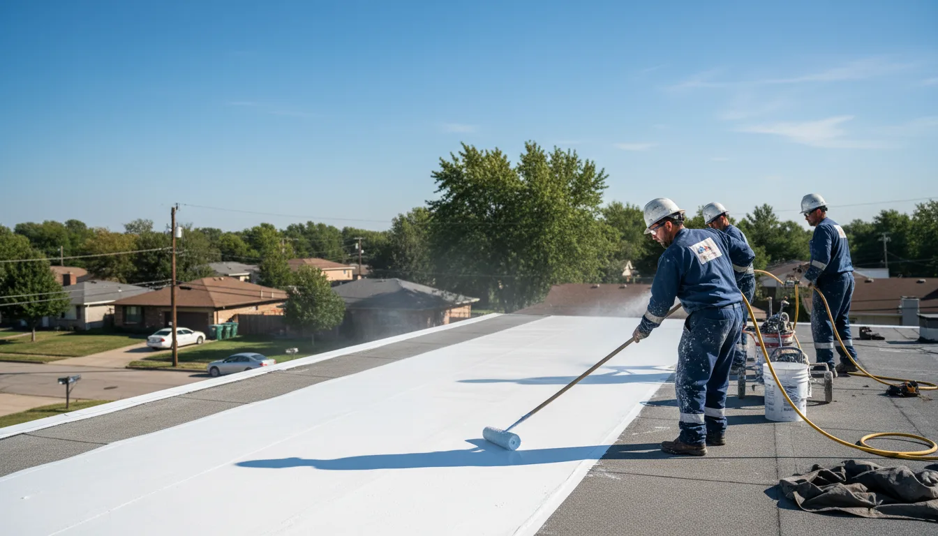 Commercial roof coating in Julian, NC near me